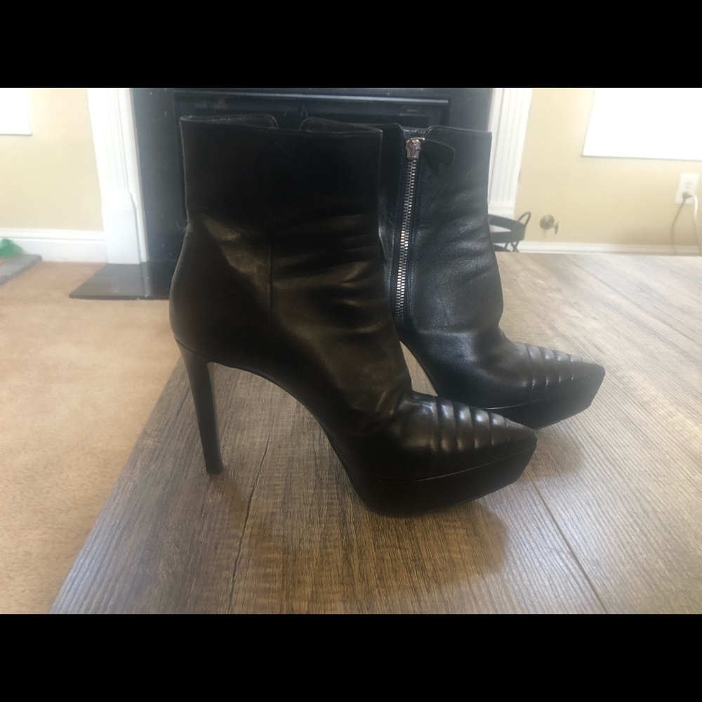 Authentic Prada Leather Booties - Size 37.5 (7.5)